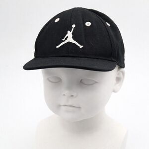 Nike Air Jordan Toddler Snapback Hat Black White Jumpman Logo Adjustable Kids...